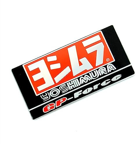 Motorrad-Auspuffrohr-Aufkleber, Hochtemperaturbeständiger Metall-Aluminium-Aufkleber, Logo, Modifizierter Personalisierter Dekorationsaufkleber (Color : JH117)
