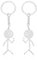 OQKAHIV 2pcs Lustige Smiley kleiner Mann Gebärdensprache Schlüsselanhänger, lustige Finger Stickman-Designs, Paar Schlüsselanhänger, Geschenkidee für Paare süßer Anhänger für Taschen und Autoschlüssel