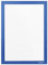 magnetoplan magnetofix Info-Rahmen 2 Stück, Blau | Format: A4 | Selbstklebender Magnet Bilderrahmen für Aushänge, Bilder und Dokumente