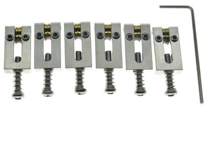 Dopro Premium Edelstahl Bridge Roller Sattel Tremolo Bridge Roller Sattel für Strat/Tele Gitarren 10,5 mm Breite
