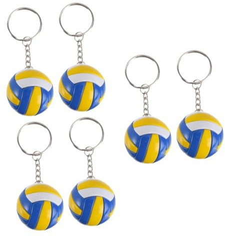 Hohopeti 6stücke Dekorative Volleyball Schlüsselanhänger Tragbare Für Taschen Geschenkidee Für Hochwertige Verarbeitung