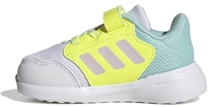 adidas Unisex bebé TENSAUR Run 3.0 Shoes Infants, Cloud White/Clear Pink/Hi-Res Yellow, 24 EU
