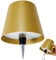 Brabola Wireless Bottle Lamp, Wine Bottle Light Kit 3 Color Dimmable Battery Operated Rechargeable Touch Table Lamp Shade for Restaurant, Bar, Home, Office, Christmas (Gold)
