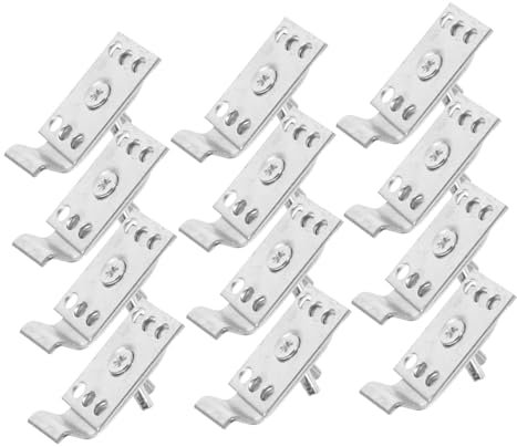 CANIGHT Clip Fissaggio Lavello Set 12 Staffe Metallo Montaggio Kit Per Lavello Sottotop Parti Di Riparazione Robuste Resistenti