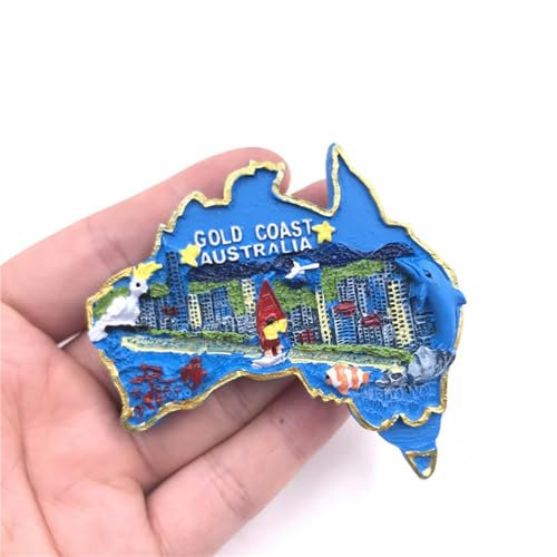 Sydney, Australia Melbourne Logo Fridge Magnet 3D Resin Magnetic Creative Travel Souvenir - Gold Coast