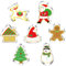 Large Christmas Cookie Cutter Set - 7 Piece - Santa, Reindeer, Gingerbread Man, Christmas Tree, Christmas Hat, Snowman, House - Stainless Steel