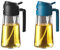TrendPlain 16oz Ölsprüher für Speiseöl – 470ml Olivenöl Flasche – 2-in-1 Ölspender und Ölsprüher – Küchen Gadgets für Kochen, Salat und Grill Schwarz&Dunkelblau