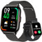 NARCID Smartwatch Damen Herren,Fitnesstracker 2 Zoll mit Telefonfunktion/Sprachassistent/Message Reminder,Fitnessuhr Puls-Schlaf-Monitor, Schrittzähler Sportuhr für iOS/Android