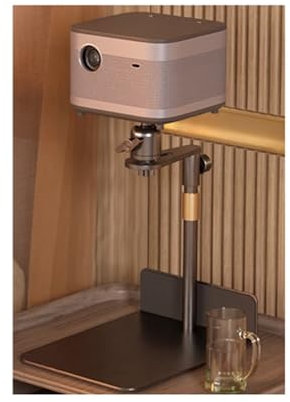 FENGJISUN Projector Mount Projector Holder Bed Sofa Projector Stand Height Adjustable Projector Universal Bedside Projector Home Office(Black)