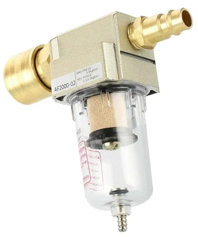 Wasserabscheider Druckluft 1/4 Zoll Druckluftfilter mit Schnellkupplung | Ölabscheider für Kompressor Filter und Druckluft Filter
