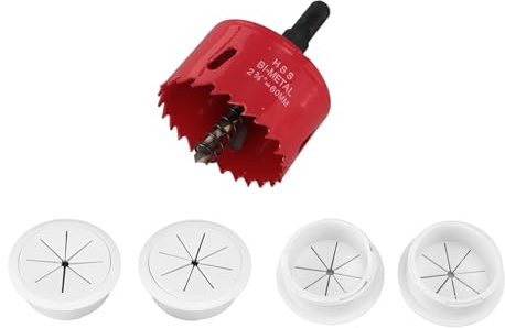 Spacnana TV Wire Hider Kit, PC and Steel for Wall Mount TV, Includes 4 Cable Hiders and Hole Saw, Easily Conceal Cables for Home Entertainment