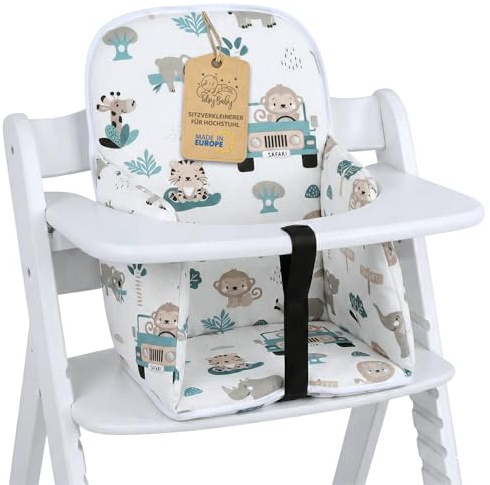 Sitzverkleinerer für Hochstuhl Baby Sitzkissen Stuhl - Kinder Sitzauflage für Hauck und Stokke Kinderhochstuhl High Chair Cover für Kinderstuhl Babystuhl und Hochstühle Afrika