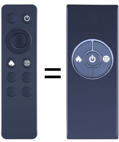 WKOLF New replacement remote control for Dimplex Opti-myst Indoor Electric Fires DI12011, 3 buttons