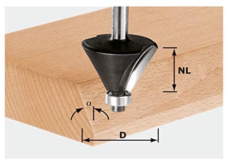 Festool Fasefräser HW S8 D25,7/25,7/15°