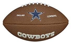 Wilson NFL Team Logo Mini Dallas Cowboys American Football, Braun, Größe Mini