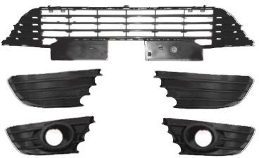 Van Wezel 970592 rejilla para parachoques