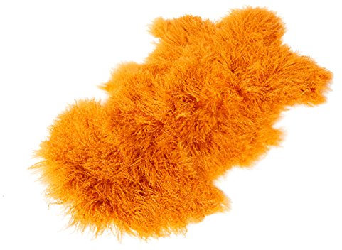 Reissner Lammfelle Naturform Tibetlammfell TP2 100x55cm Farbe orange JAY12