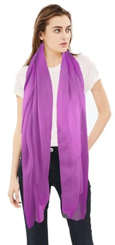 TOSKATOK® Bufandas Lisas de Moda para Mujer, Morado (, Talla única