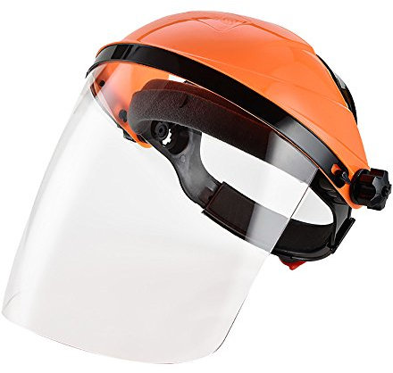 Verstellbarer, klarer Sicherheits-Helm, mit Visier, Anti-Kratzer von Zhi Jin Orange