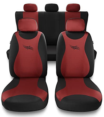 Mossa - Universal Sitzbezüge Auto kompatibel mit Nissan Micra K11, K12, K13, K14 (1992-2019) - Autositzbezüge Schonbezüge für Autositze - TR-RD