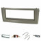 tomzz Audio 2414-072 Cache-Radio Compatible avec Fiat Grande Punto Type 199 année 2005-2009 Gris avec boîtier métallique Adaptateur Radio ISO Adaptateur d'antenne ISO DIN Etrier de déverrouillage