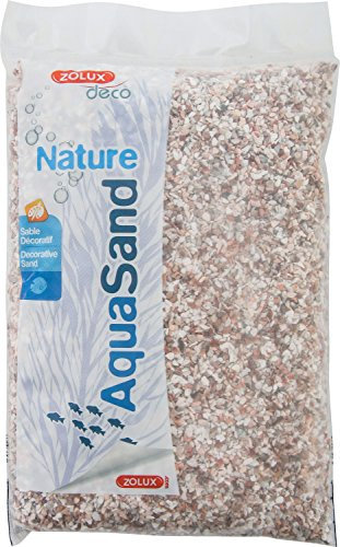 Zolux Kies für Aquarien, 1,6 bis 3 mm, 0,8 kg, Rosa