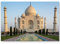 Eau Zone Wandbild auf Leinwand 120x80cm Taj Mahal mit Spiegelung im Wasser