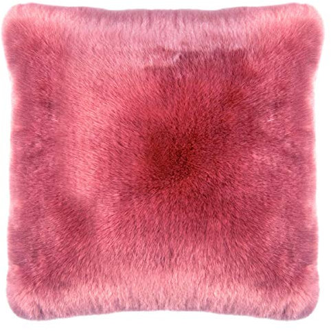 PAD - Kissenhülle - Kissenbezug - Sheridan - Felloptik, Kunstpelz - Salmon, Pink - 55 x 55 cm