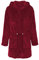 CelinaTex Famous Accappatoio Con Cappuccio A Tinta Unita Corto Tasche Applicate Cerniera a Doppio Donna Micro-Flanella XS rosso bordeaux