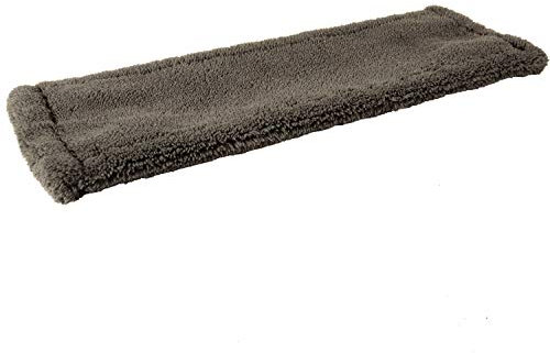 Sonty 1 Stück Mopp, Wischmopp Bezug mit Taschenbezug für Klapphalter bis 50 x 13 cm Microfaser 50cm grau (1)