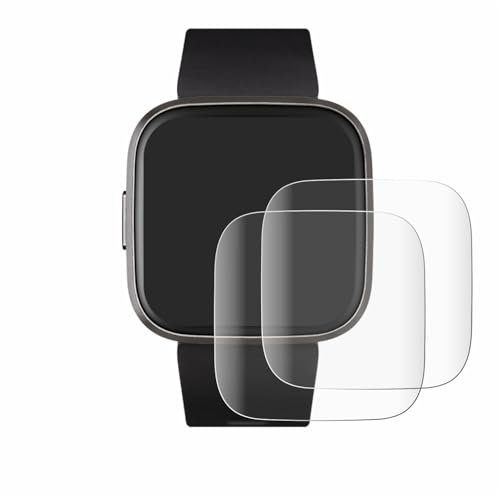 BROTECT Protector Pantalla Completa para Fitbit Versa 2 (2 Unidades) 3D Curvo