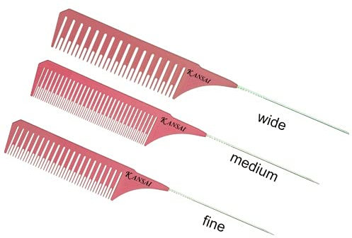 KANSAI Premium Strähnenkamm 3er Set