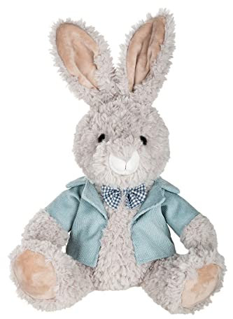 GILDE 1 Stück Türstopper Windstopper 'Tiere' - Hase (Braun oder Grau, Kunststoff, Bodenmontage)