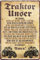 Blechschild ''Traktor Unser'' 20x30cm Geschenk Lustige Sprüche Feier Vintage Retro Geburtstag Deko Party Überraschung Fan Traktor Maschine Landmaschine Feld