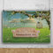Bovlleetd 180x120cm Märchen Traum Gras Hintergrund Gestreiftes Leder Sofa Vogelkäfig Blume Baum Fotografie Hintergrund Grünes Gras Lila Blume Löwenzahn Hintergrund für Portrait Shooting Requisiten