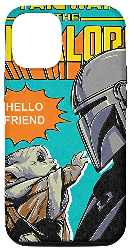 Star Wars Comiccover Der Mandalorianer Mando und das Kind Hülle für iPhone 12/12 Pro