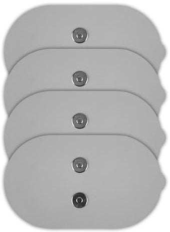 puersit Wireless TENS Machine Pads, 4 Pack TENS Unit Replacement Pads 2x3 Reusable Self Adhesive Electrodes with Premium Quality, Non-Irritating Design for Muscle Stimulator Electrotherapy
