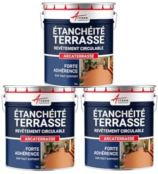 Terrassenabdichtungsfarbe - Außenbeschichtung auf Harzbasis: ARCATERRASSE Basaltgrau - 3 x 10L