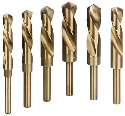 Premium Quality HSS M35 Cobalt 5% Metal Twist Jobber Drill Bit - Normal Shank/Reduced Shank 13mm - Drilling Stainless Steel & Hard Steel Metal Wood Aluminium Plastic (1, 20mm x 151mm)