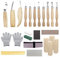 Traxenta Kit Intaglio Legno, Coltello Intaglio Legno Professionale, 25 PCS Set di Utensili da Intaglio in Legno, Strumenti per Intaglio del Legno con 11 Coltelli da Intaglio, per Adulti Bambini