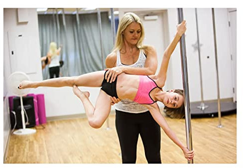 Kit Pole Dance, Barre de Pôle Dance Poteau de danse statique de 40 mm pour la maison de 9 pieds, 10 pieds et 12 pieds – Poteau de danse statique rotatif pour enfants débutants, poteau de décapant amo