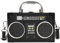 PRITOK Retro Umhängetasche Kassette Handtasche Radio Handtasche, Kassetten Schultertasche, Frauen für Trendige Geldbörse, Schräge Schultertasche für 80er 90er Jahre Disco Party Dekoration (type 1)