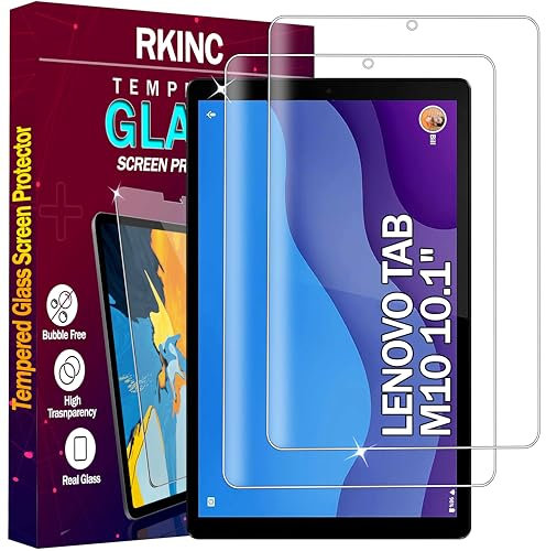 RKINC Verre Trempé [Lot de 2] pour Lenovo Tab M10 3rd Gen 10,1 TB-X306F/ TB-X306X, Film Protection écran, Dureté 9H 0,33 mm HD Glass [sans Bulles d'air][Résistant aux rayures][Garantie à vie]