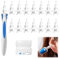Ohrenschmalz Entferner,Ohrenreiniger Mensch Spirale Silikon,360 Grad Ear Cleaning Kit Weiches,Earwax Remover Ohrreinigung Mit 16 Sicheres Ersatzköpfen,Ohrenputzer für Kinder und Menschen