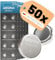 ABSINA SR 927 SW Uhren Knopfzelle 1,55V Silberoxid 5X 10er Pack - Uhrenbatterie 395/399 / AG7 / LR927 - SR927SW Uhrenbatterie auslaufsicher & Lange Haltbarkeit - Uhrenbatterie SR927SW, Knopfzelle