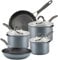 Circulon Scratch Defense Induction Hob Pan Set of 5 - Pots and Pans Sets Non Stick with Extreme Non Stick, Dishwasher & Oven Safe Saucepans & Frying Pans, Grey