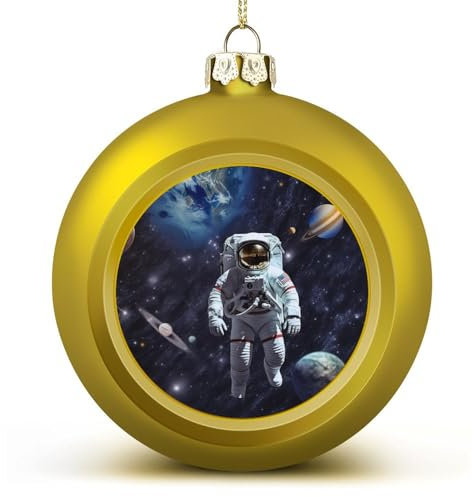 Weihnachtsbaumschmuck, Weltraum-Astronauten-Weihnachtskugel-Dekorationsset, Weihnachtsbaumschmuck für Urlaubsdekoration