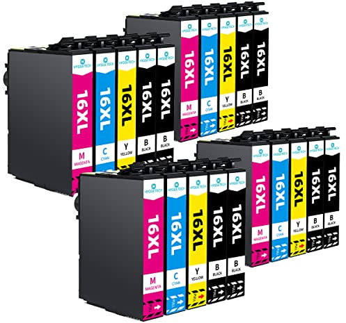 Hyggetech 16XL Tintenpatronen als Ersatz für Epson 16XL 16 Tintenpatronen Kompatibel mit Epson Workforce WF-2760 WF-2750 WF-2660 WF-2630 WF2750 WF2630 WF2530 WF2510 WF 2750 (20-Pack)