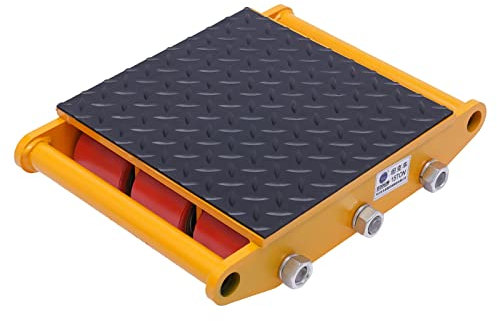 Maschinen Mover Dolly Heavy Duty Maschine Skate Roller Move Cargo Bewegen Trolley zum Verteilen und Transportieren 15T/33069LB Gelb