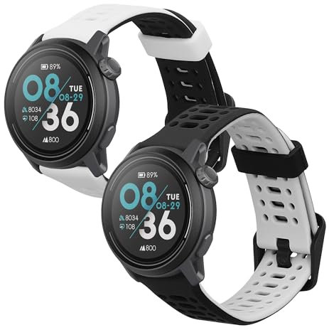 kwmobile 2X Sportarmband kompatibel mit COROS PACE 3 / APEX 2 Pro/APEX 46mm / APEX Pro Armband - Fitnesstracker Band Set aus TPU Silikon